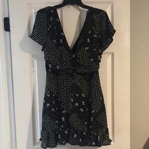 Forever 21 Black and White Patterned Mini Dress
